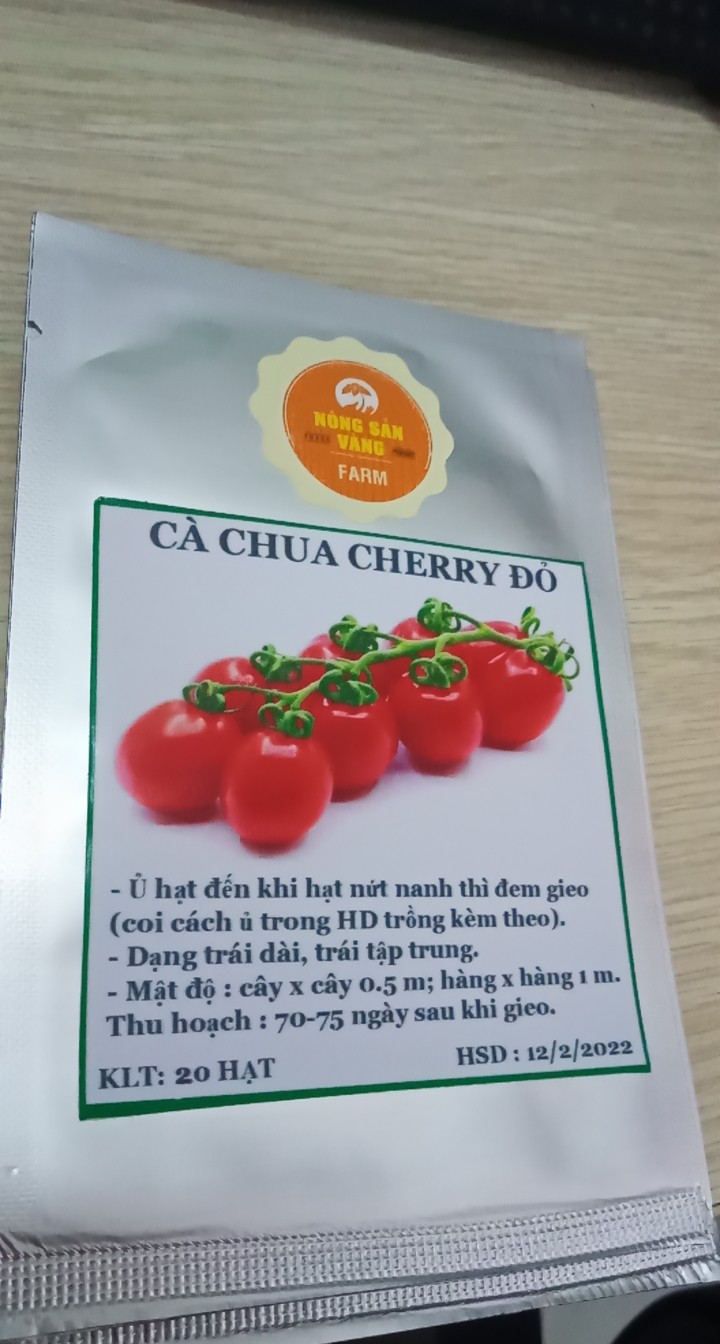 Hạt giống Cà Chua Cherry Đỏ ( Gói 20 hạt ) - Nông Sản Vàng