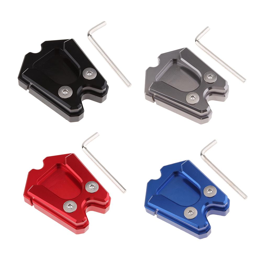 CNC Aluminum Foot Side Stand Plate Kickstand Extension Pad Fit for Vespa GTS GTV 300ie