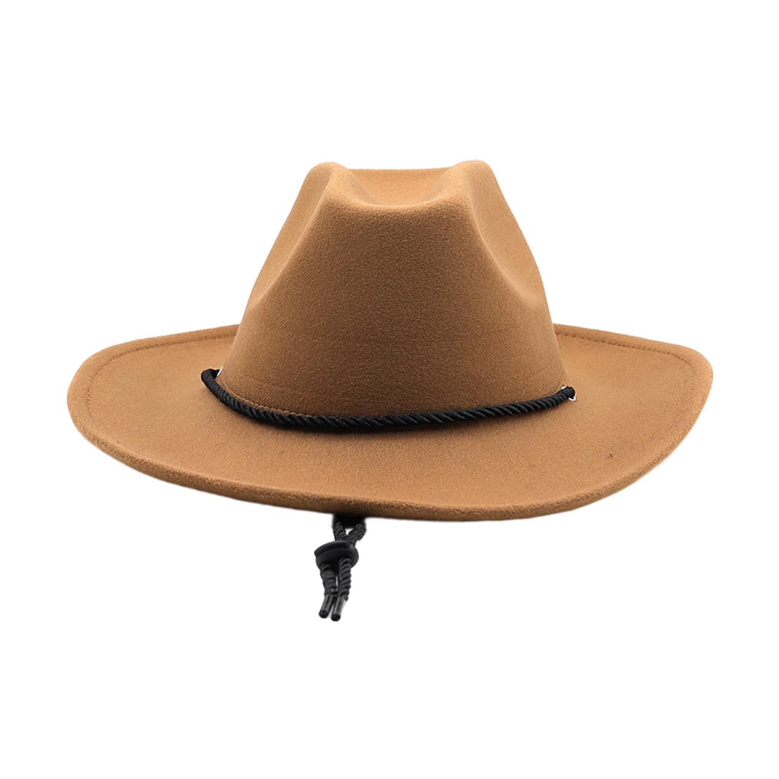 Western Cowboy Hat Cowgirl Hats Headwear Photo Props Breathable Decor Sun Hat Jazz Hat for Festival Performance Halloween Carnival Men Women