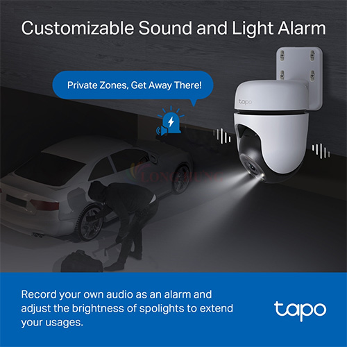 Camera ngoài trời TP-Link Tapo Outdoor Pan/Tilt Home Security Wifi 3K C510W - Hàng chính hãng