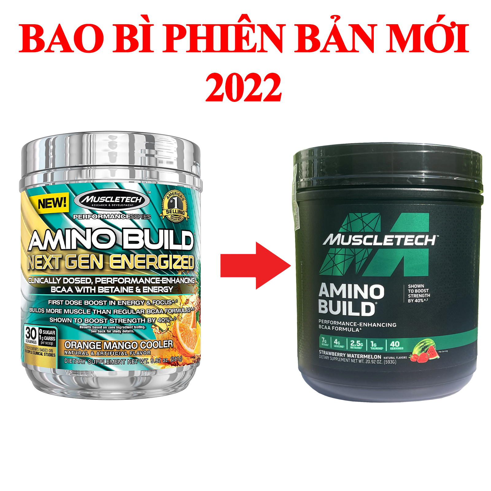 BCAA Amino Build của Muscle Tech hỗ trợ phục hồi cơ, chống dị hóa cơ, tăng sức bền sức mạnh vượt trội, đốt mỡ, giảm cân, giảm mỡ bụng mạnh mẽ cho người tập thể thao