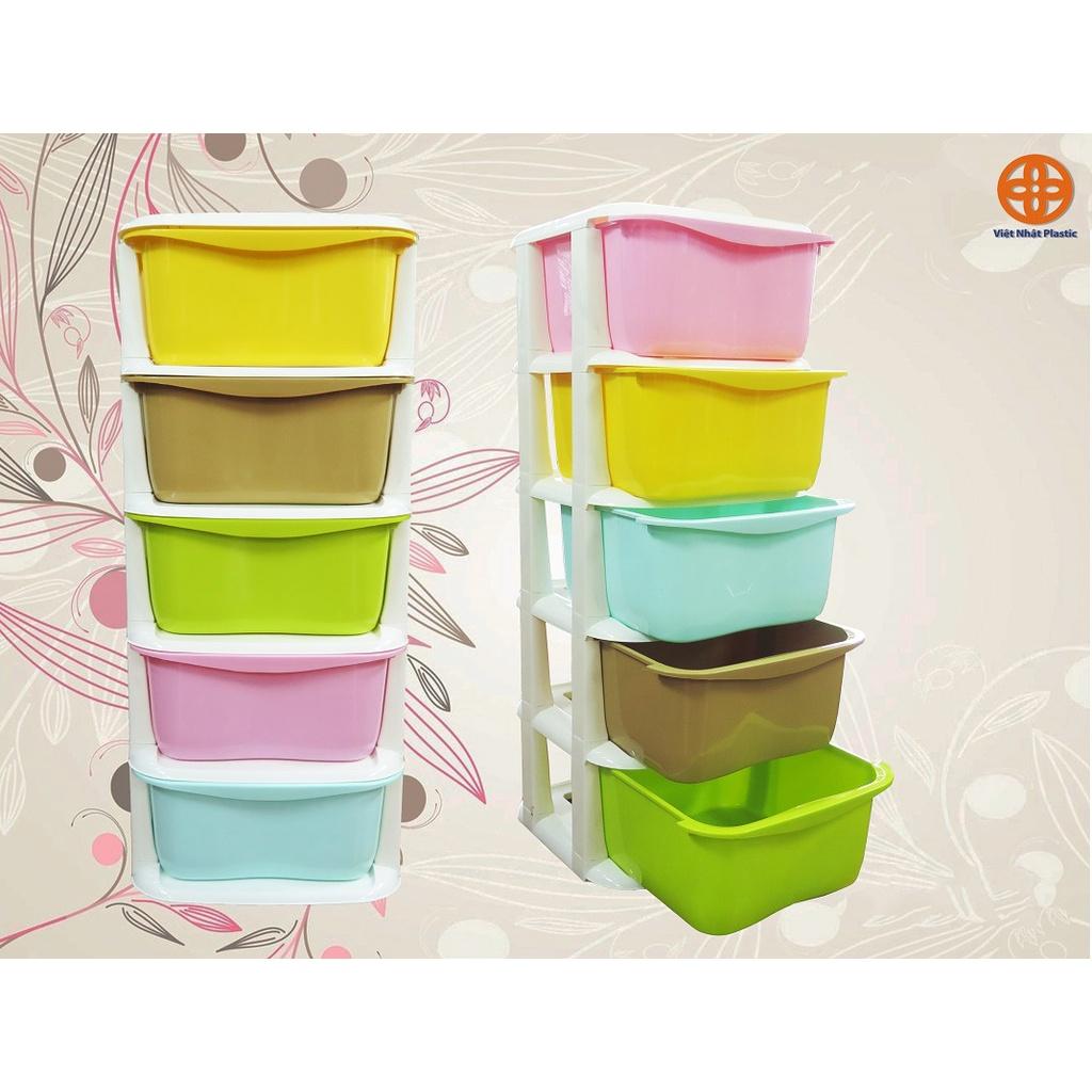 Tủ nhựa đa sắc 5 tầng màu Việt Nhật