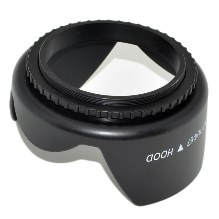 Lens hood loa che nắng hoa sen vặn ren ống kính máy ảnh Phi 67mm