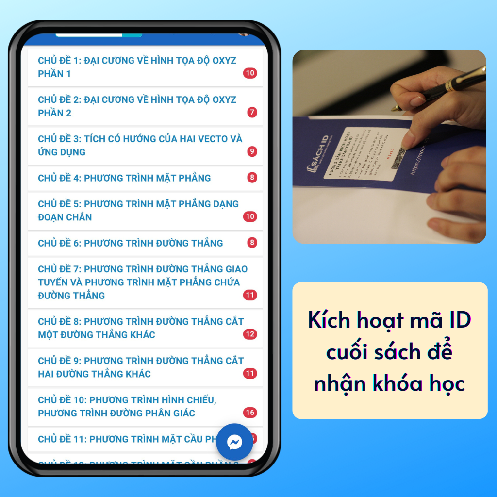 Sách ID Tự Học Toán Học 12 Hình Toạ Độ Oxyz Tập 5 Moonbook