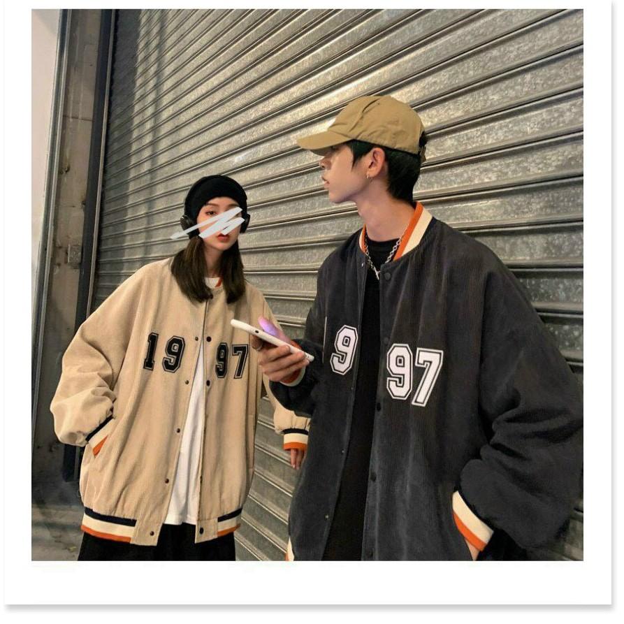 ÁO KHOÁC NHUNG NAM NỮ 1997 BOMBER UNISEX CHẤT LIỆU THOÁNG MÁT CHO MÙA HÈ KHÁNH AN FASHION