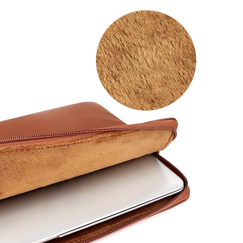 Da PU Túi Đựng Laptop Macbook 13/14/15 Inch Chống Nước Túi Đựng Máy Tính Xách Tay Cho Huawei Pro Xiaomi HP