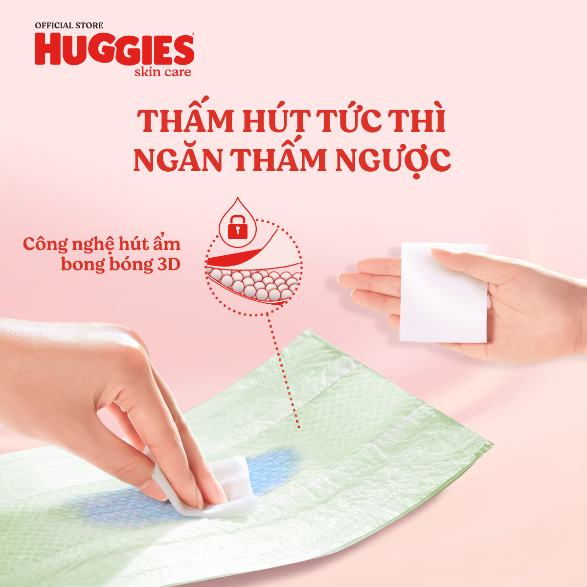 Combo 3 Tã/bỉm dán Huggies Skincare Super Jumbo M76+3/L68/XL60/XXL54