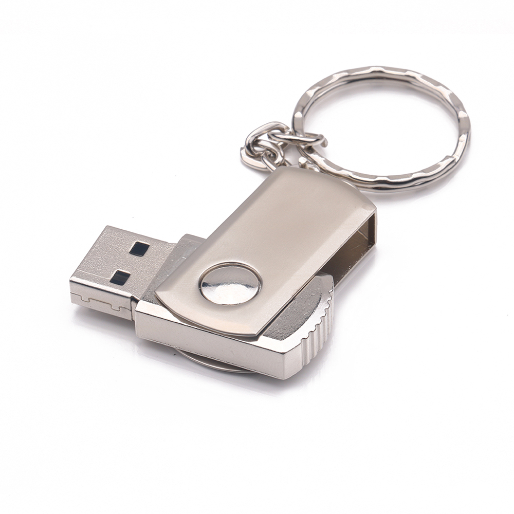 Ổ Đĩa Flash Kim Loại USB2.0 Có Thể Xoay Có Thẻ Nhớ USB 32g Với Móc Khóa Thẻ Flash