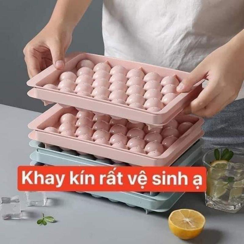 Khay đá viên tròn 33 ô