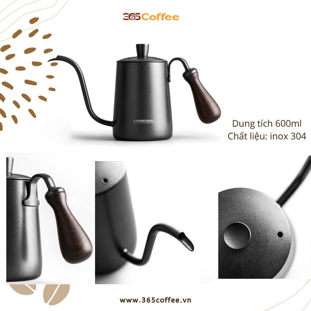 Bộ pha Pour over bình, phễu V60, ấm vòi ngỗng Cafede Kona – Chính hãng