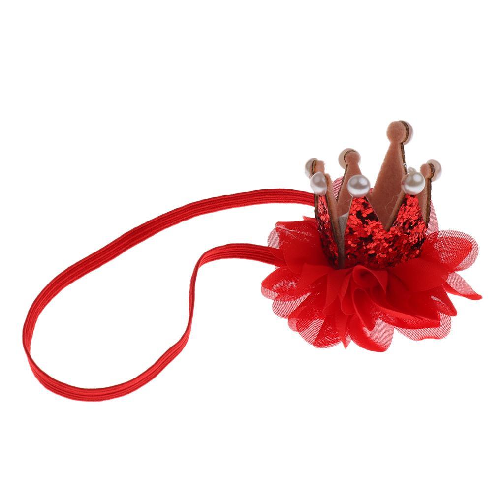 Baby Kids Girls Crown Pearl Princess Hair Clip Headdress Hair Accessories