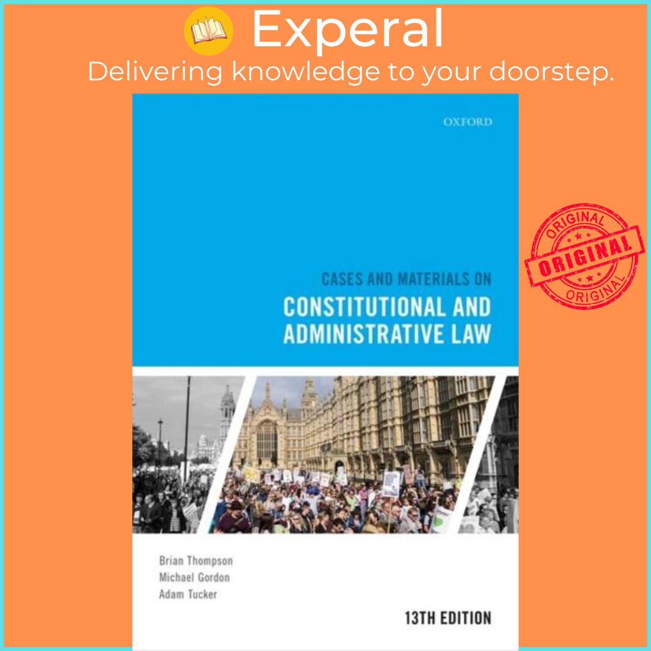 Hình ảnh Sách - Cases and Materials on Constitutional and Administrative Law by Brian Thompson (UK edition, paperback)