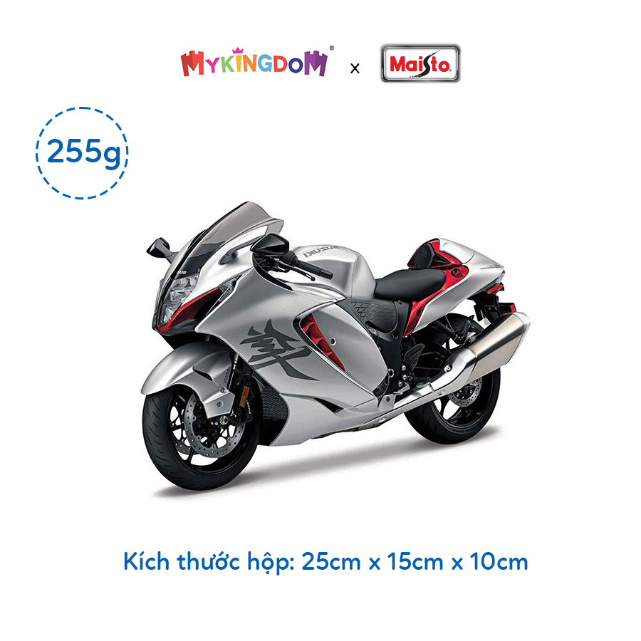 Đồ Chơi Mô Hình Xe Mô Tô Tỉ Lệ 1:12 Suzuki Hayabusa 2022 MAISTO 21848/MT31101