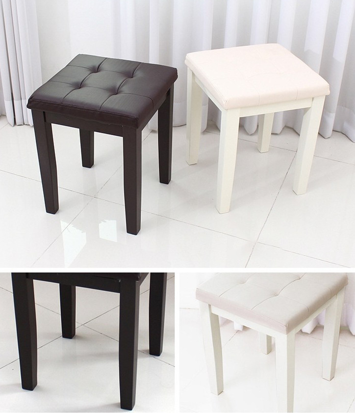 GHẾ ĐỆM BÀN TRANG ĐIỂM/ GHẾ PIANO - DRESSING STOOL - BLACK