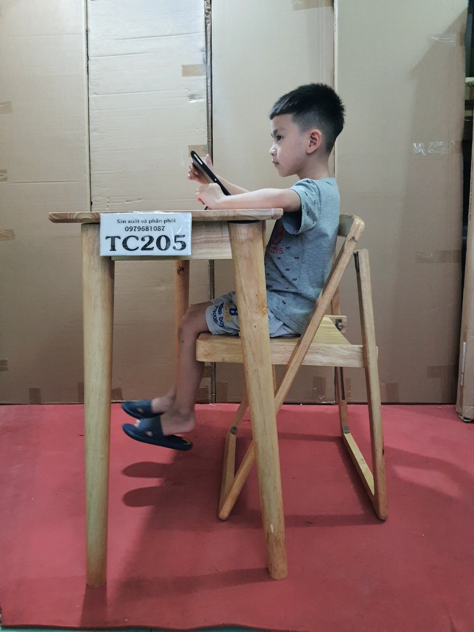 BÀN LÀM VIỆC, BÀN HOC SINH GỖ CAO SU 40 X 100 - TC205 Furniture