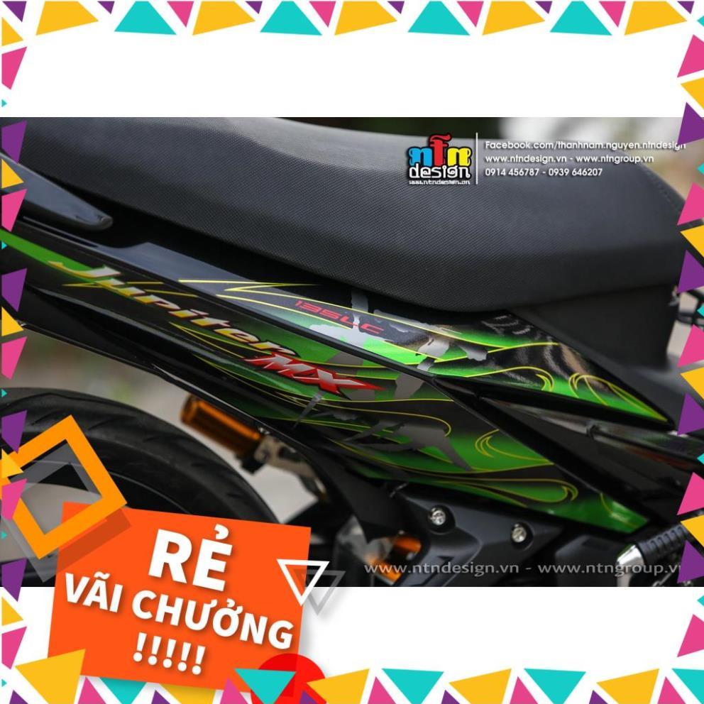 Tem Rời Exciter 2009 Mẫu Malay Lửa Xanh Đen Chữ Jupiter MX