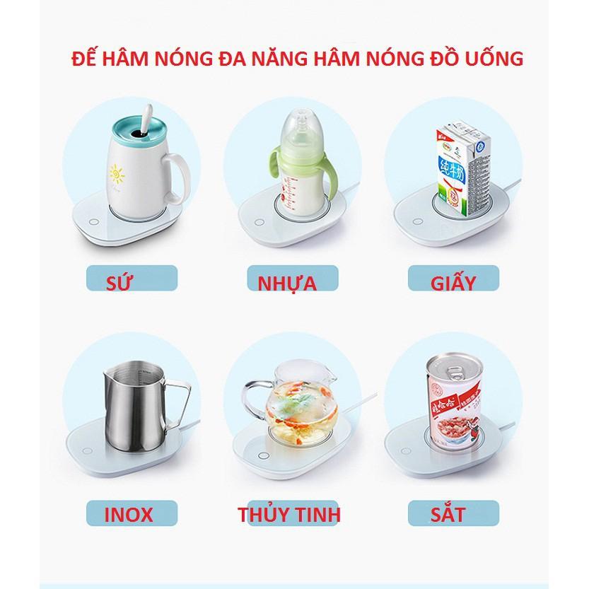 Đế hâm nóng - giữ nhiệt - đồ uống, trà, cà phê, sữa ( không kèm cốc thìa )