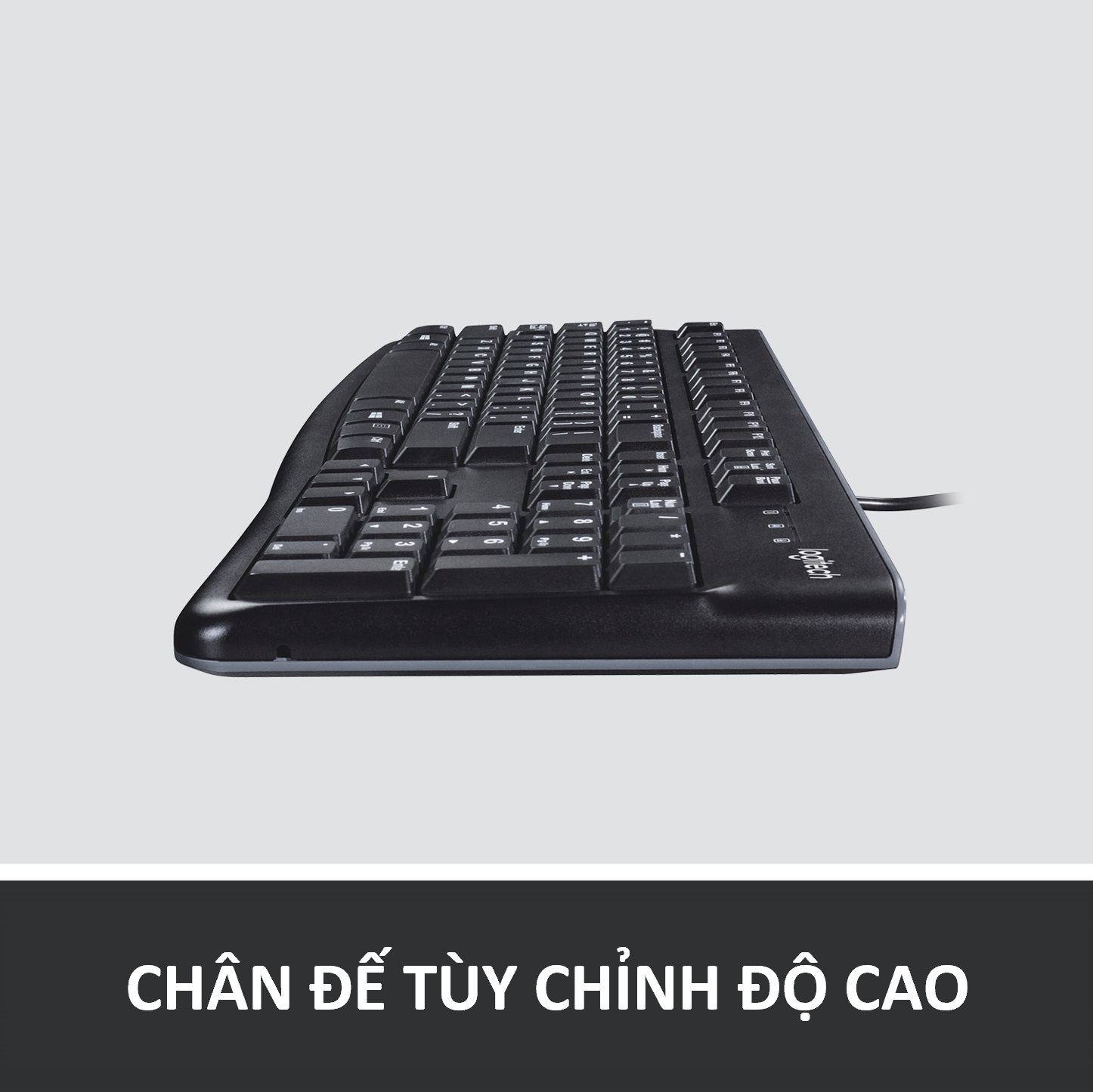 Bộ bàn phím và chuột máy tính có dây Logitech B100/ K120- Hàng chính hãng