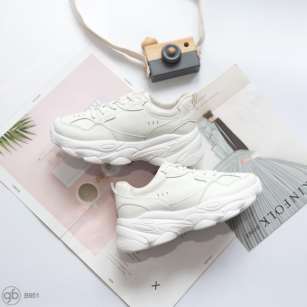 Giày Thể Thao Da Pu Đế Cao 4 cm 3 Màu B951