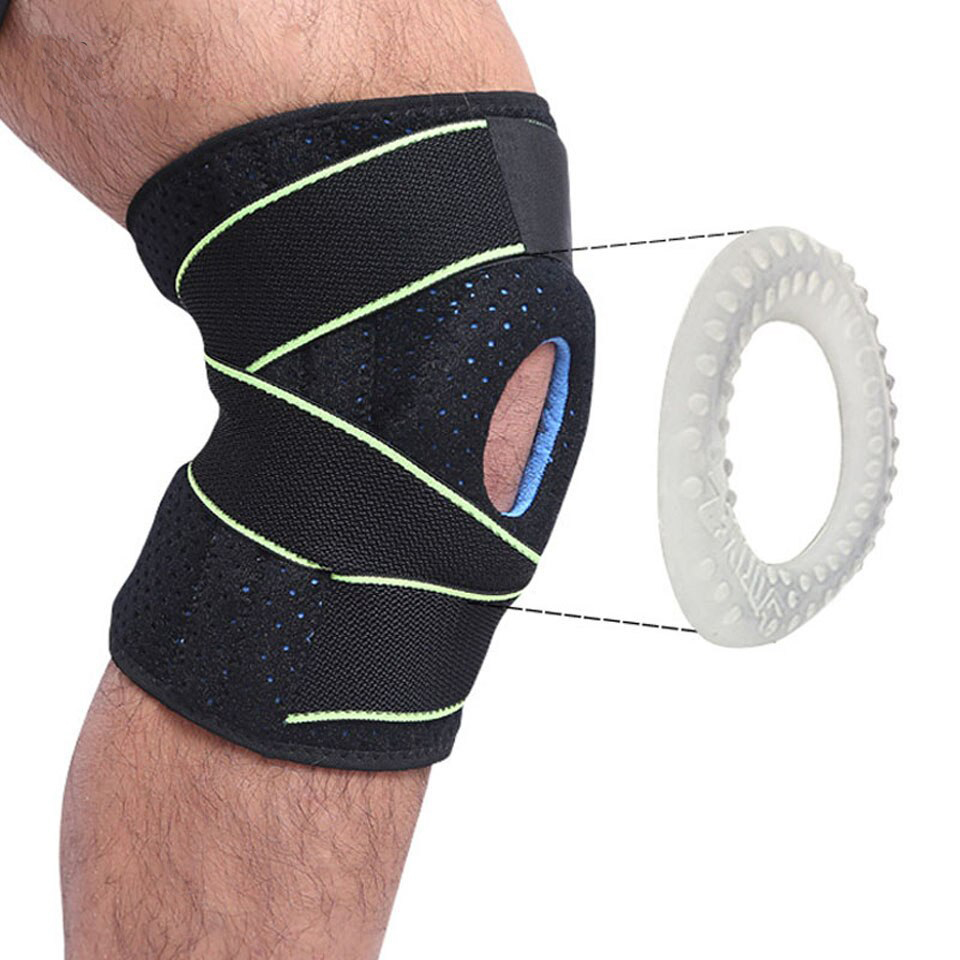 Bộ 2 đai bảo vệ đầu gối có lò xo trợ lực hỗ trợ khớp gối Sport Knee Pad AOLIKES YE-7908