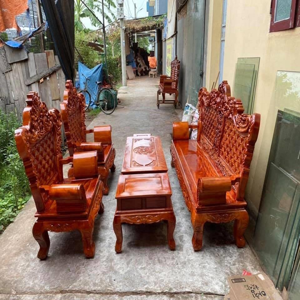 Bàn Ghế Hoàng Gia Gỗ Xà Cừ