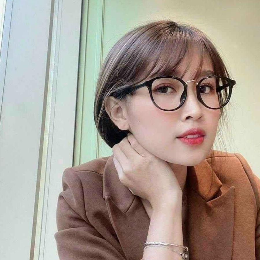 Gọng kính tròn nữ THIÊN HÀ OPTICAL nhựa dẻo nhẹ càng mảnh cầu kim loại trẻ trung năng động dễ deo sz vừa nhiều màu TH209