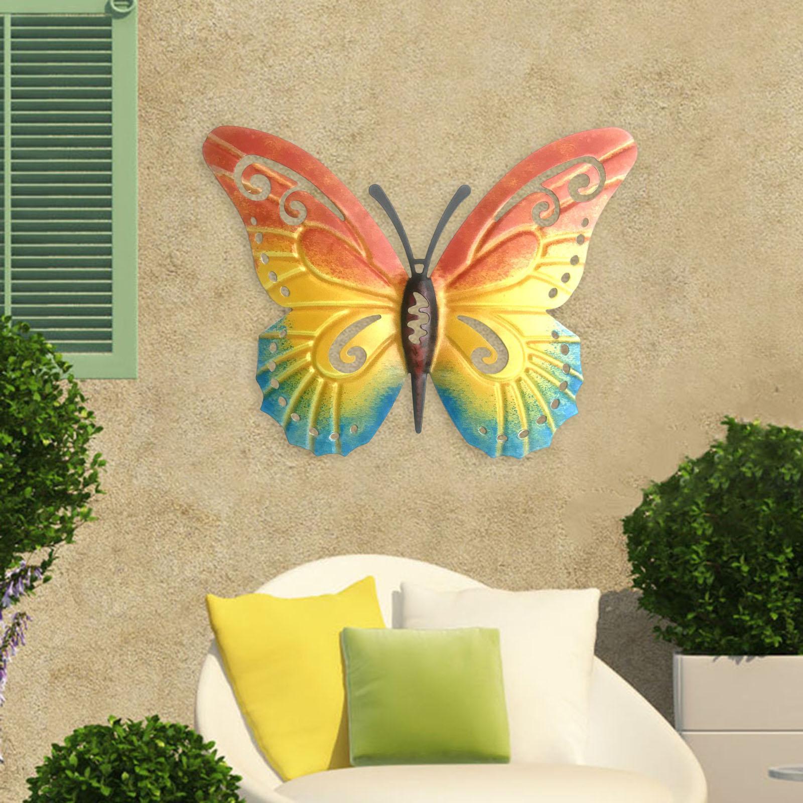 Butterfly Wall Decors Wall Sculptures Figurines for Garden Home Decors