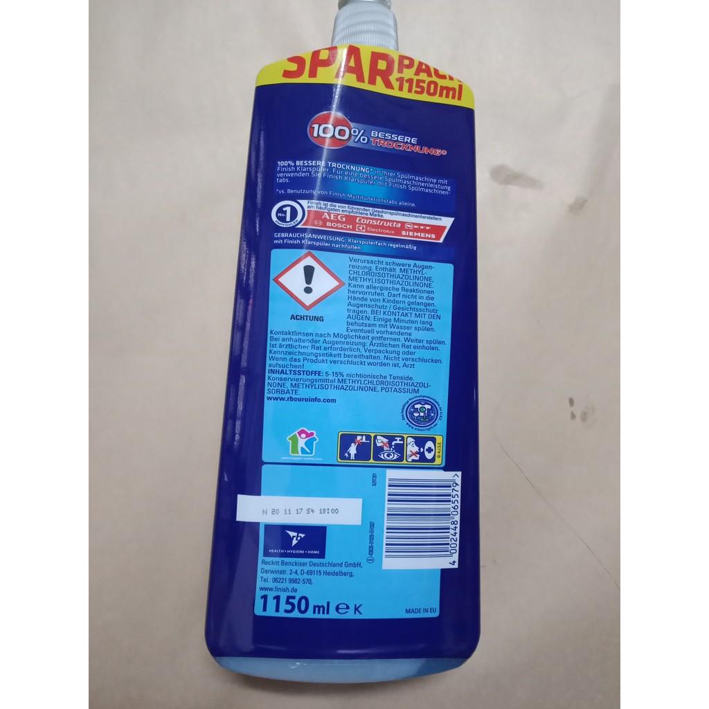 Nuớc làm bóng Finish nuớc trợ xả chuyên dùngcho máy rửa chén bát