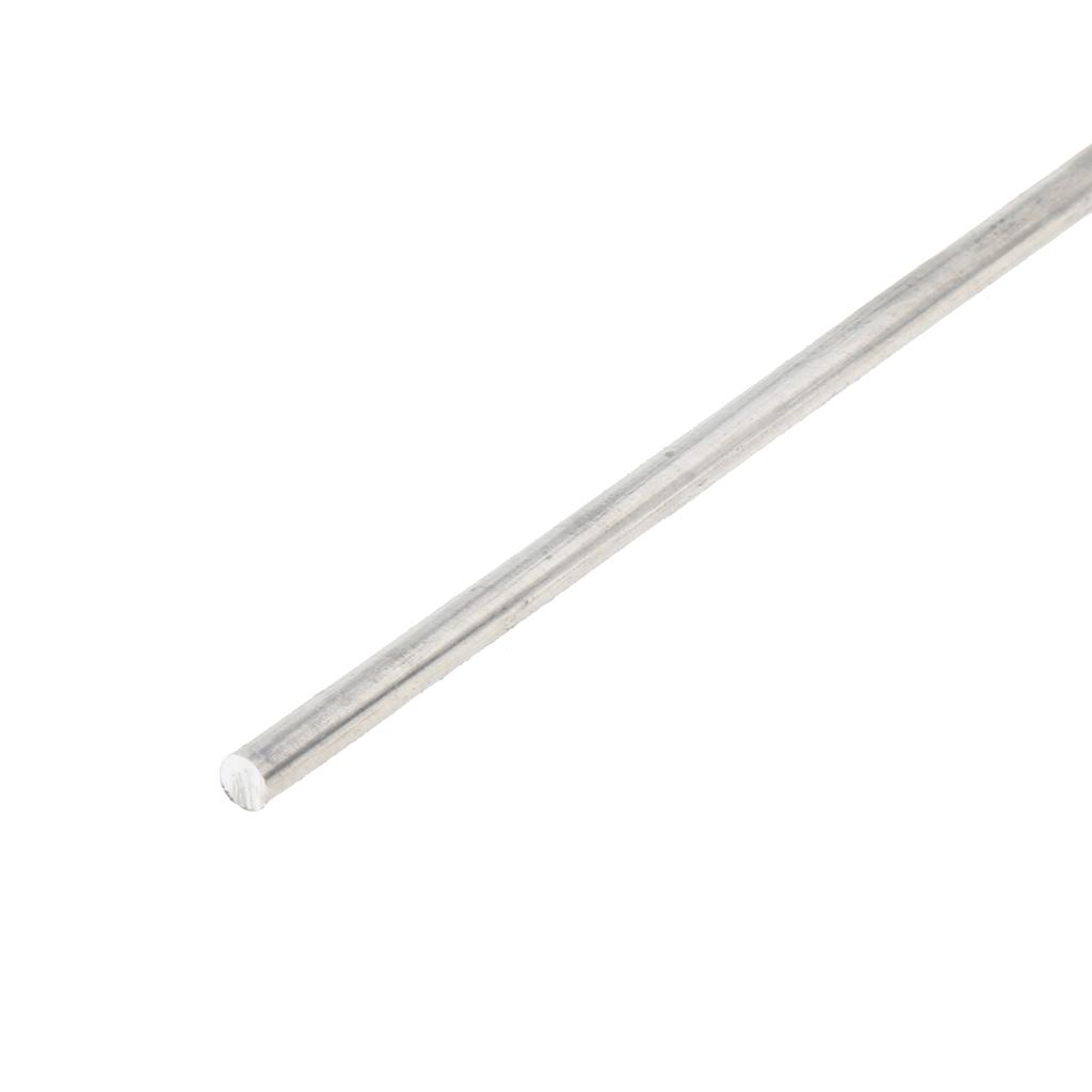 50 cm x 6063 Hợp Kim Nhôm Tròn Chắc Chắn Cần Thanh Trục, Diam. 3mm