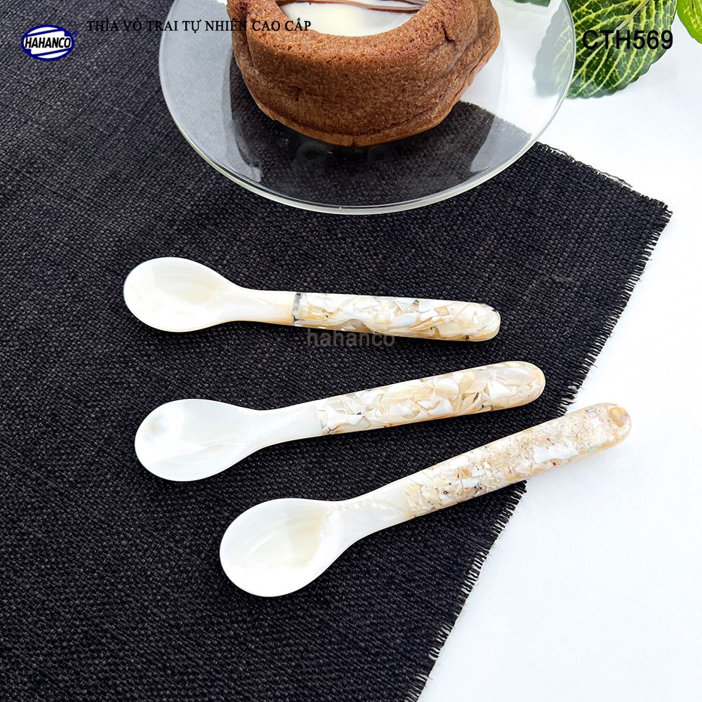 Thìa Cafe Làm Từ Vỏ Trai Cán Ôc Xà Cừ Xuất Nhật Thiết Kế Tinh Tế - HAHANCO - CTH569