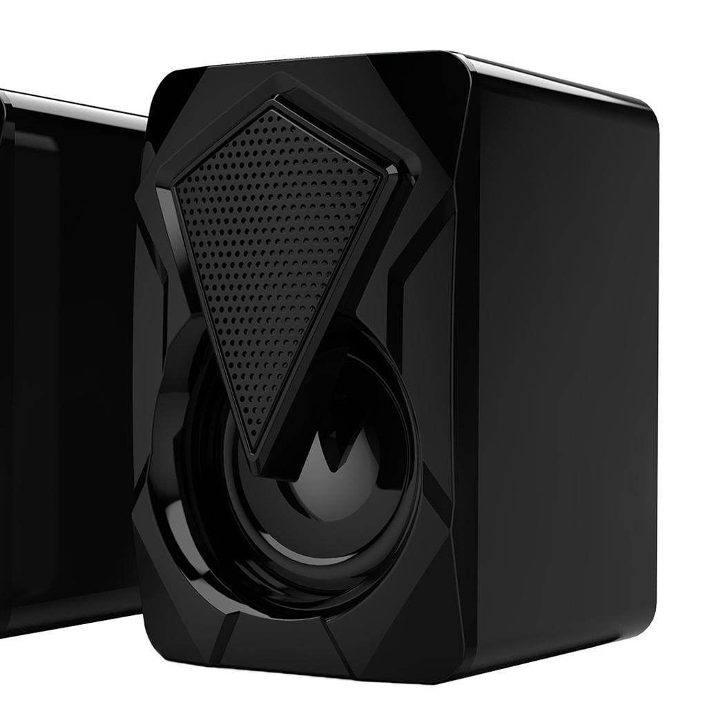 Gaming RGB-Illuminated 2.0 Channel Computer Speaker for PC Laptop USB Powered