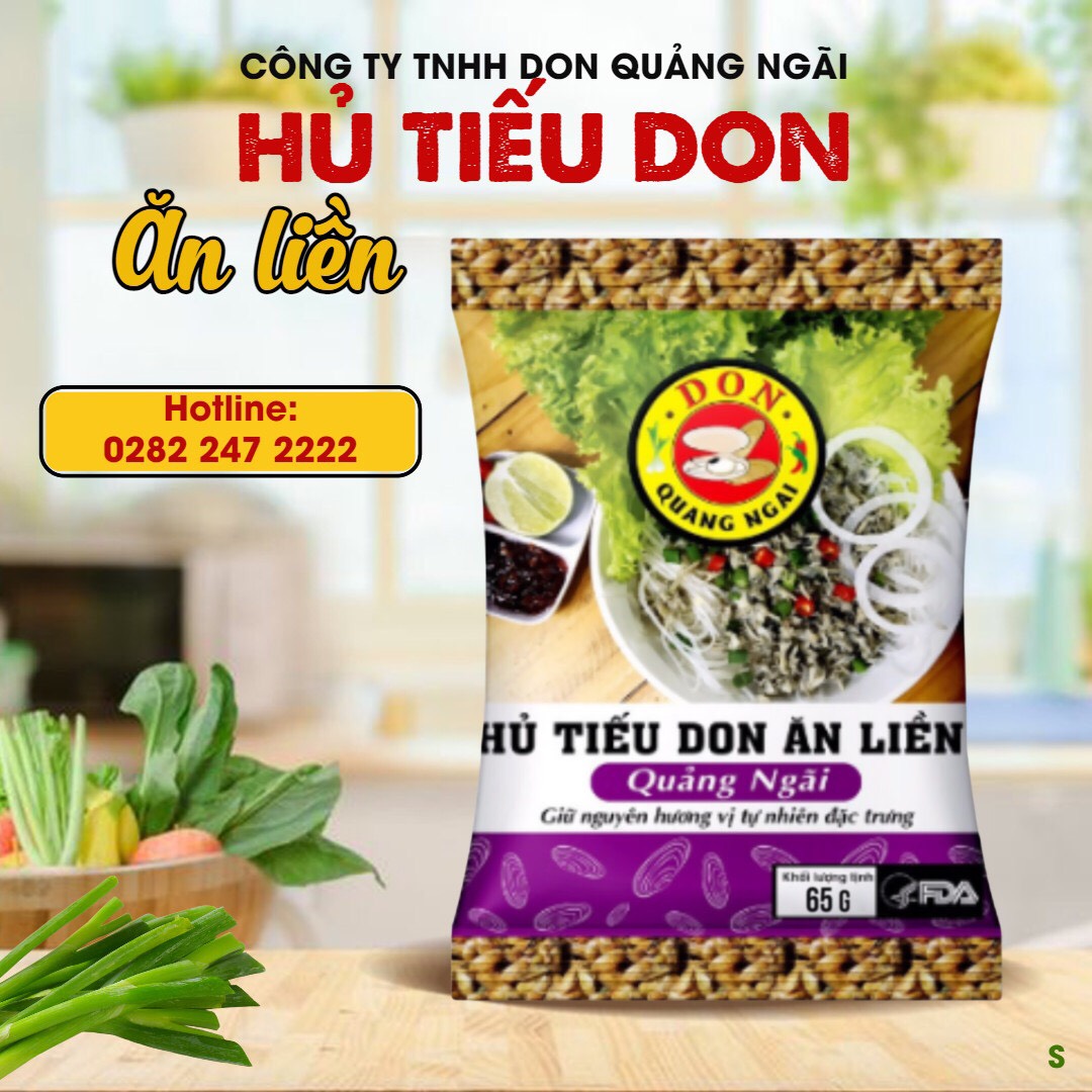 2 GÓI HỦ TIẾU DON ĂN LIỀN - ĐẶC SẢN QUẢNG NGÃI