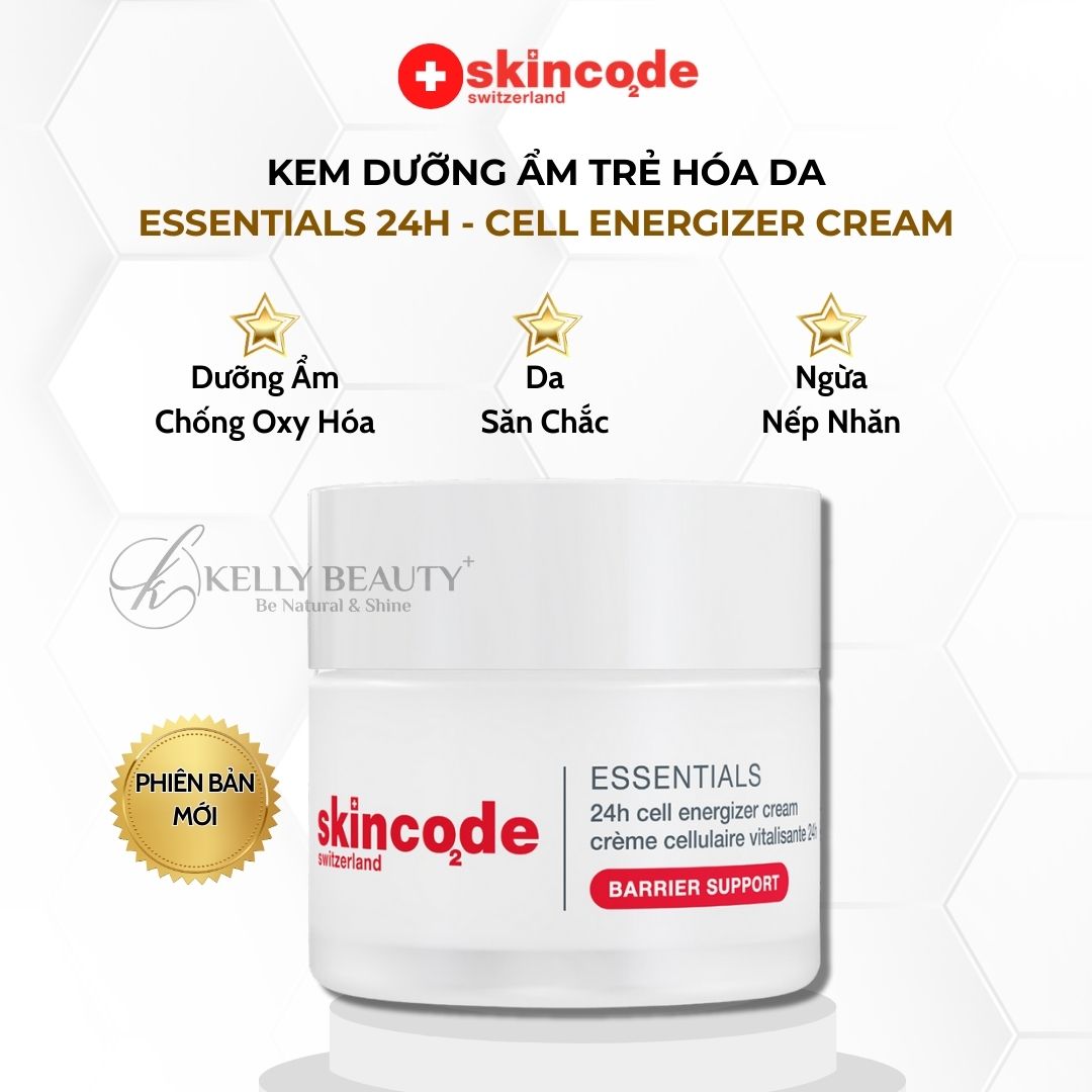 Kem Dưỡng Ẩm Trẻ Hóa Da Skincode Essentials 24h Cell Energizer Cream | Kelly Beauty