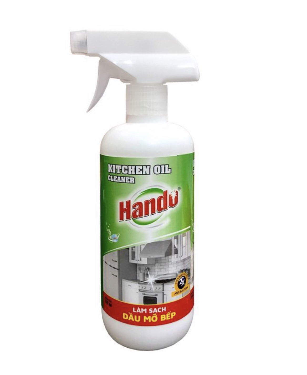 Chai xịt làm sạch vết dầu mỡ bếp Hando 570ml