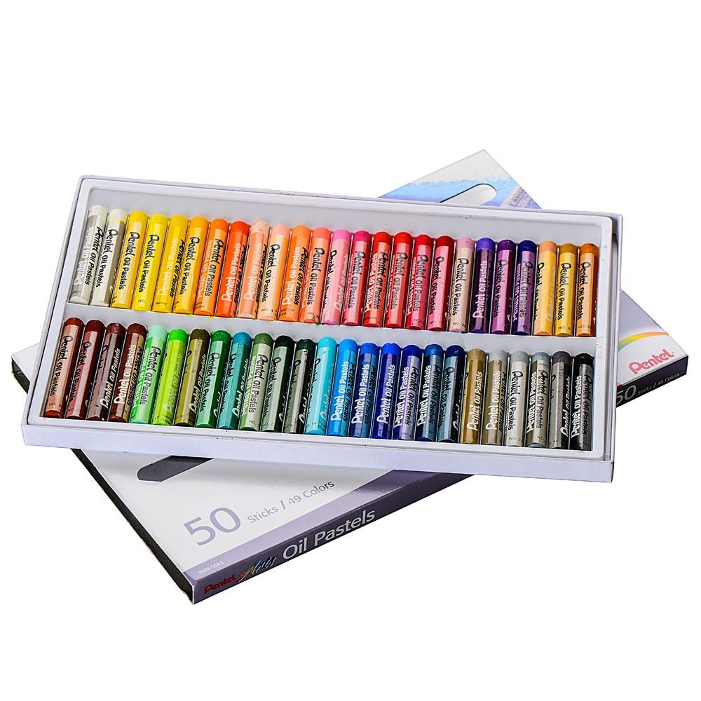 Sáp dầu Pentel 50 màu, Oil Pastels, Sáp màu