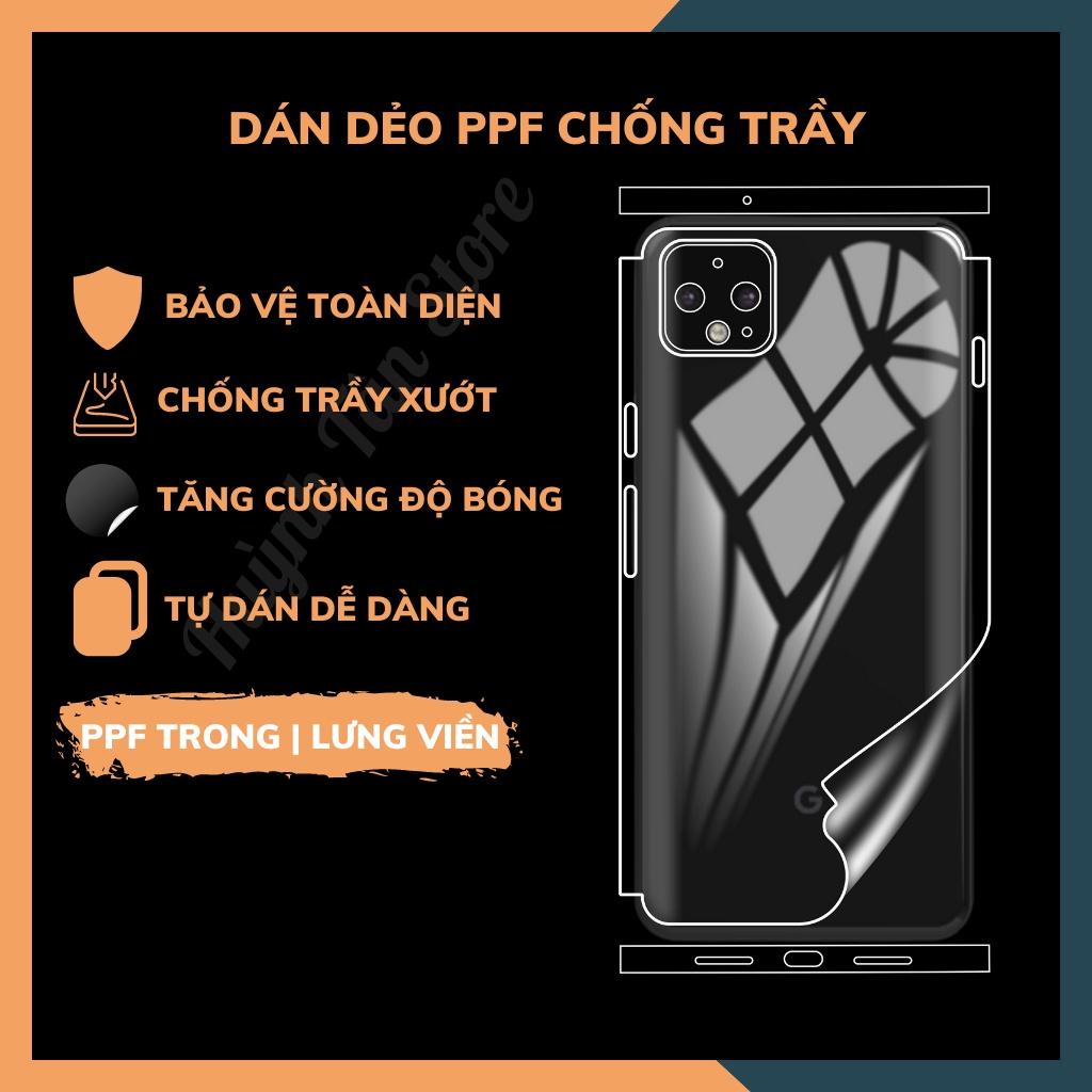 Dán dẻo PPF Google Pixel 4, 4XL trong suốt hoặc nhám , chống trầy xướt, giữ nguyên vẻ đẹp ban đầu