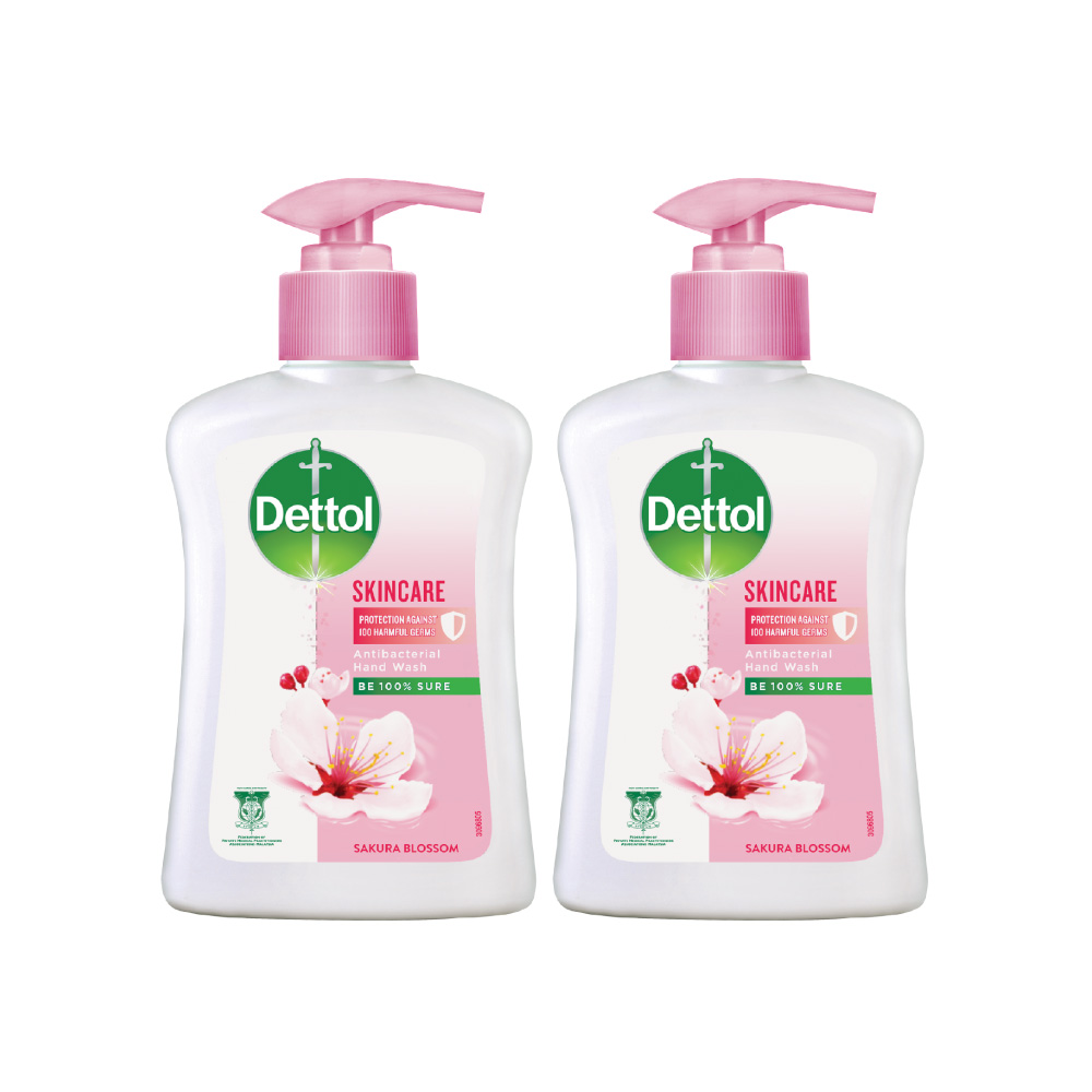 Combo 2 chai nước rửa tay Dettol kháng khuẩn dưỡng da - Chai 250g