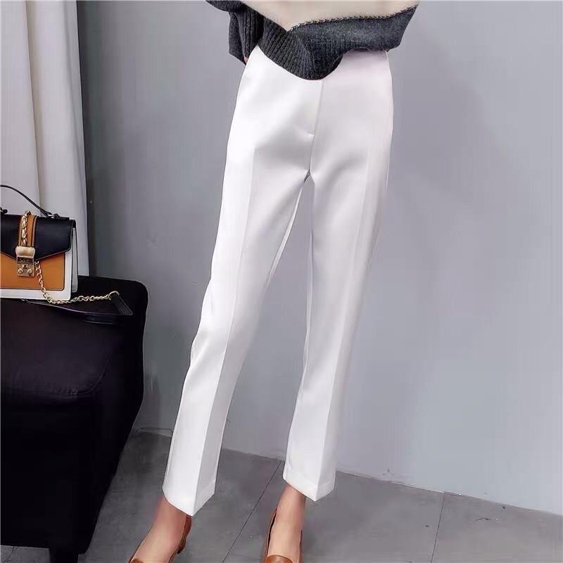 Quần tây lụa ống côn