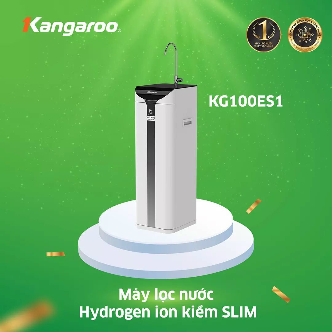 Máy lọc nước Kangaroo Hydrogen ion kiềm KG100ES1 - hàng chính hãng