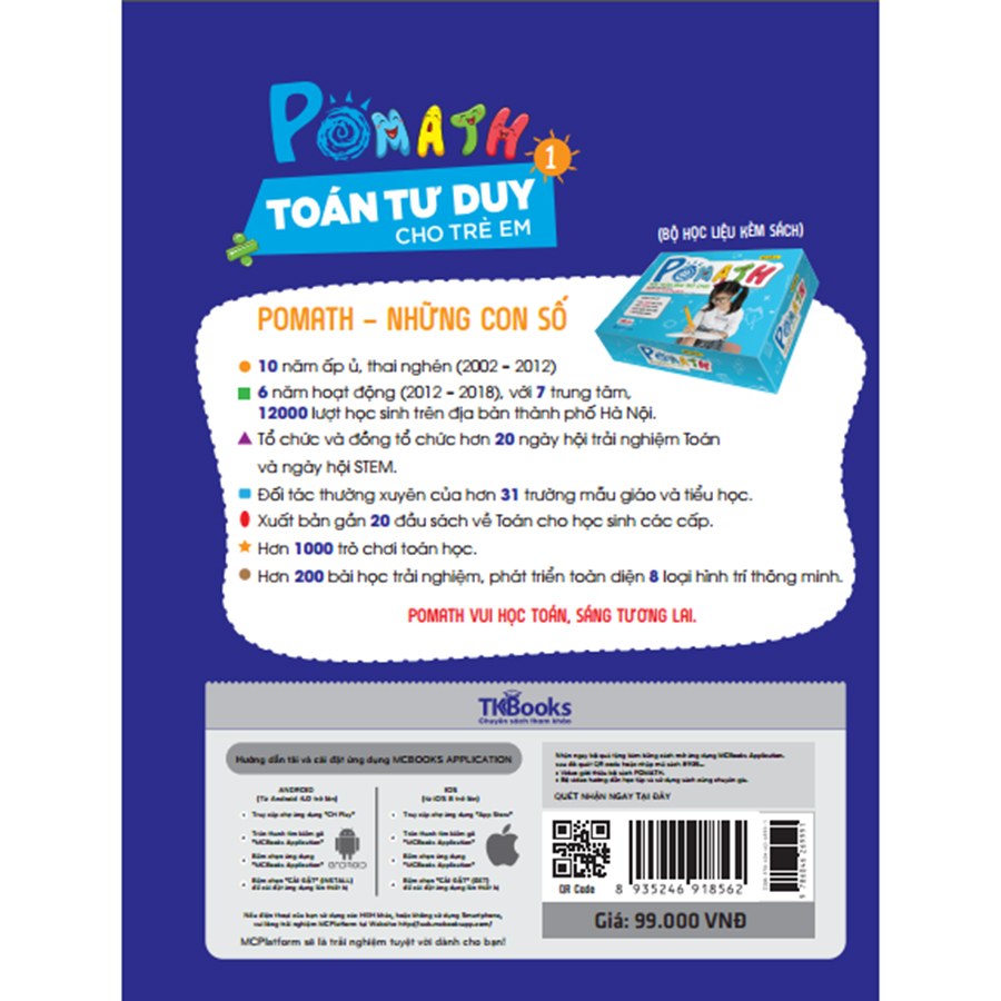 POMath - Toán Tư Duy Cho Trẻ Em 4-6 Tuổi