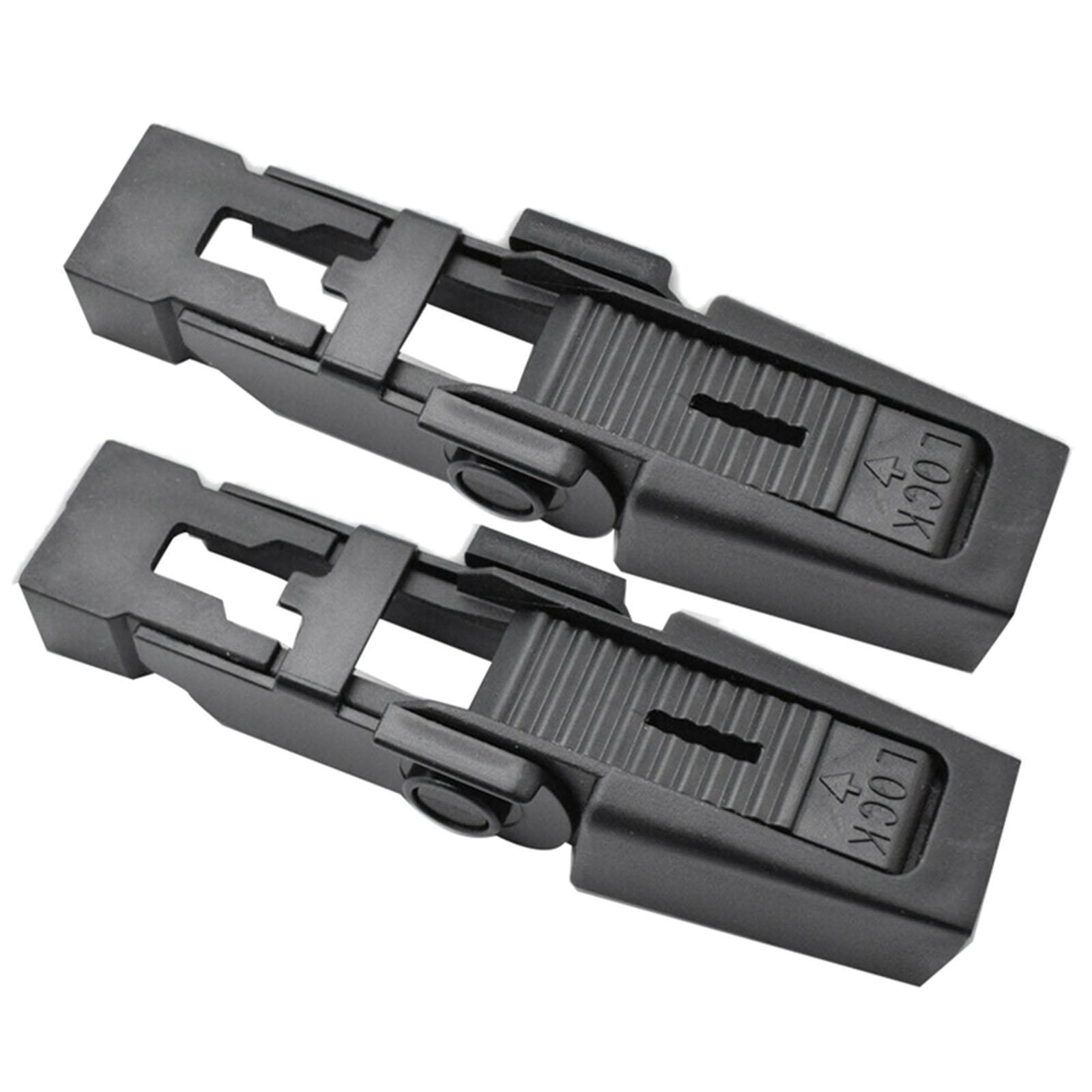 2Pcs Automotive Front Windshield Wiper Arm Retaining Clip/ Black for Discovery 2 L322 Replacement Durable/