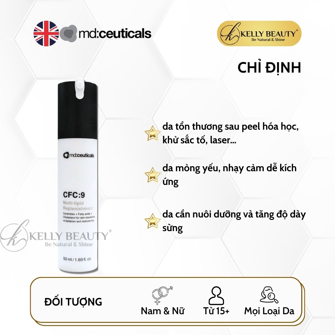 Kem Dưỡng Phục Hồi Trẻ Hóa Da CFC:9 Multi-Lipid Replenishment - MD:Ceuticals | Kelly Beauty