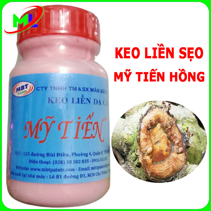 Keo liền da - liền sẹo mỹ tiến hồng - liền vết cắt cho cây trồng  hủ 100g