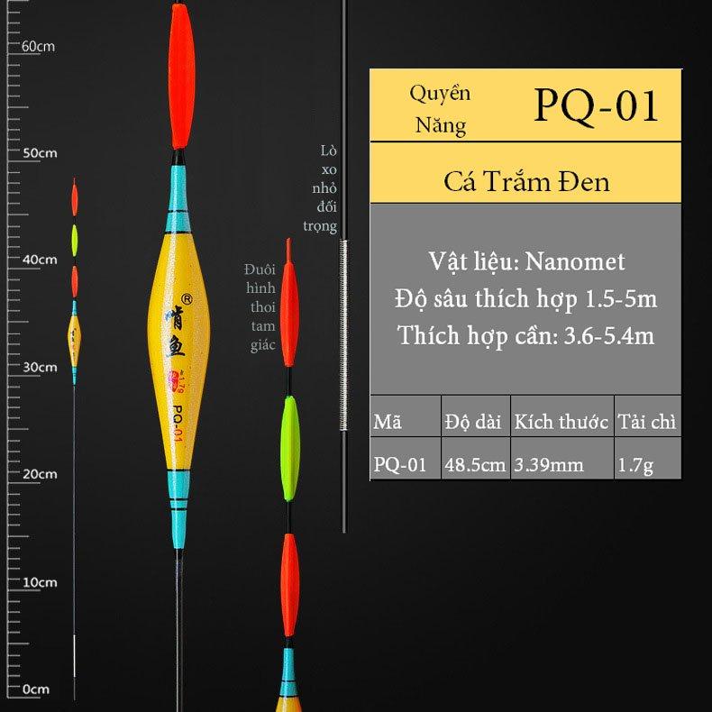 Phao hố đấu Quyền năng, phao câu đơn câu đài nhạy cá, chất liệu nanomet mã PQ - PQ-01