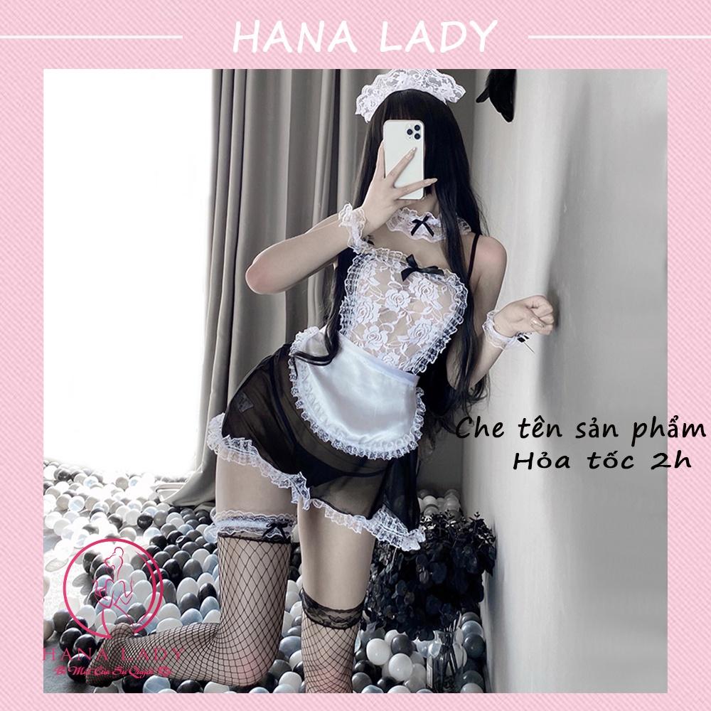 Đồ ngủ cosplay sexy hầu gái anime quyến rũ gợi cảm siêu mỏng xuyên thấu CP158