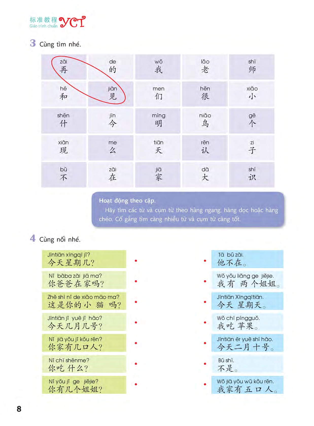 Sách - Combo: Trọn bộ giáo trình chuẩn YCT Tập 1-2-3-4-5-6 +DVD