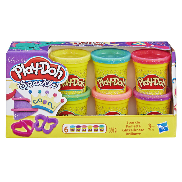 Đồ Chơi PLAYDOH Combo Bộ Khuôn Thú Cưng Đáng Yêu Và Bột Nặn 6 Màu Lấp Lánh CBE2124-A5417