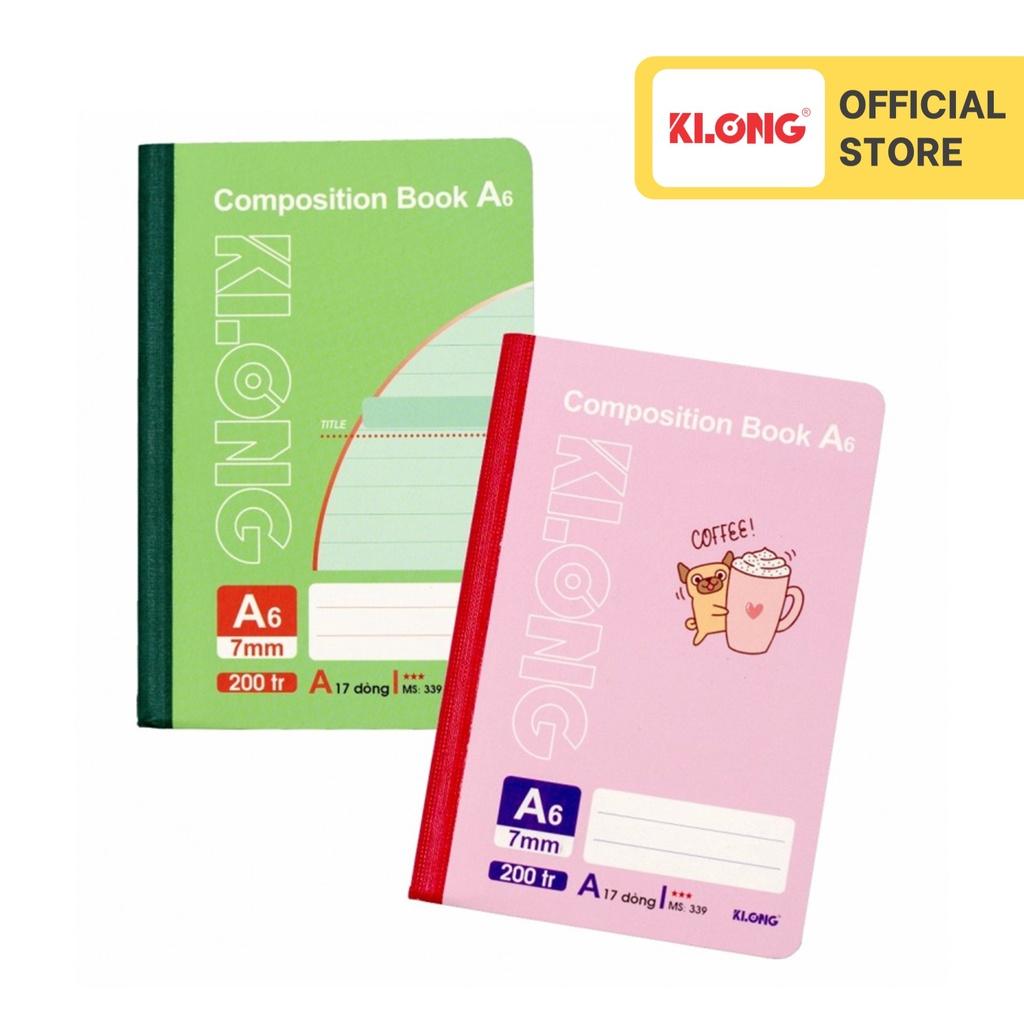 Sổ kẻ ngang may dán gáy Composition book A6 200 trang 58/92; MS: 339