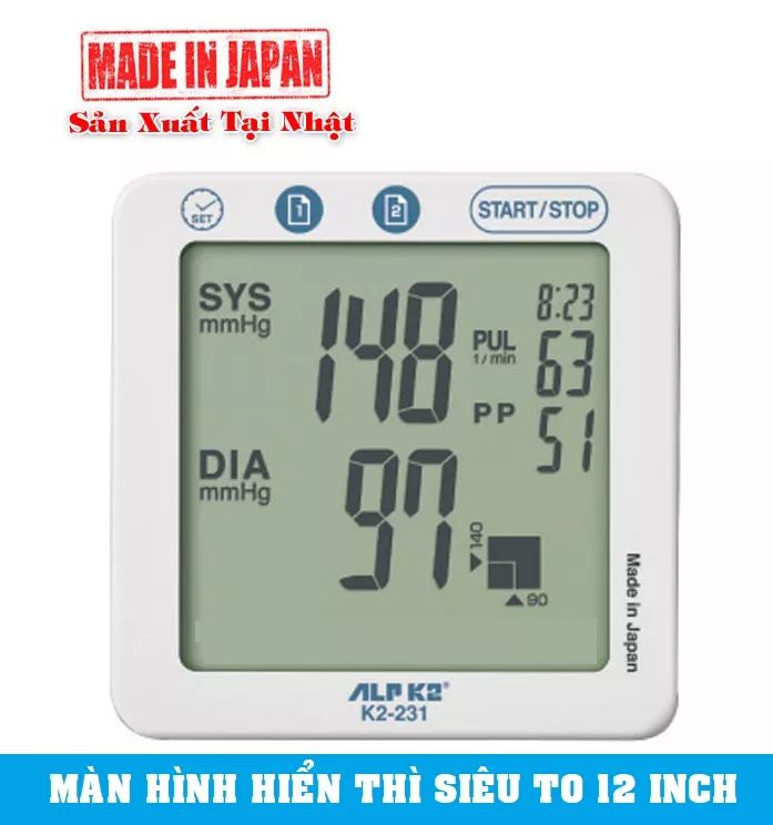 Máy Đo Huyết Áp Bắp Tay Điện Tử Tự Động Alpk2 Model K2 231