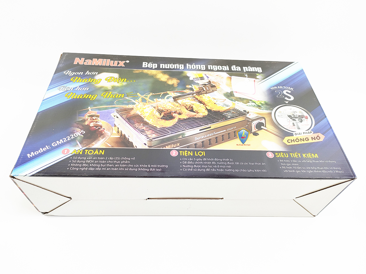 Bếp nướng hồng ngoại đa năng Namilux GM2220PS - HÀNG CHÍNH HÃNG